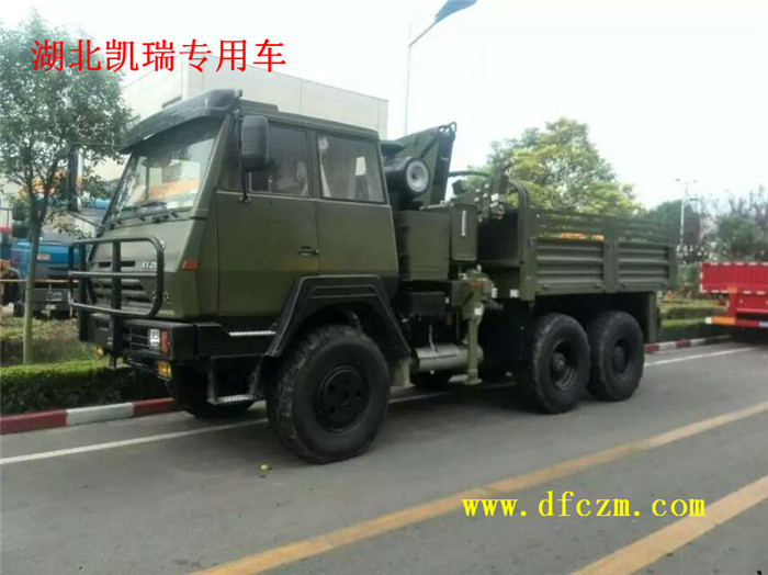 陜汽六驅(qū)越野隨車吊-軍用越野車隨車吊-隨車起重沙漠車